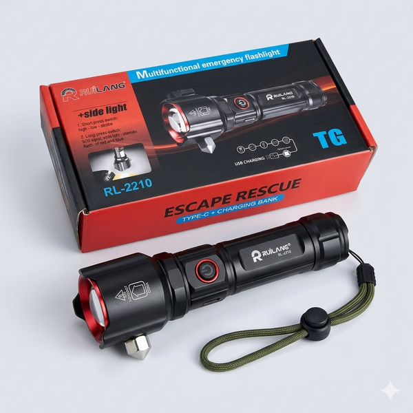 5-in-1 Rechargeable Emergency Torch