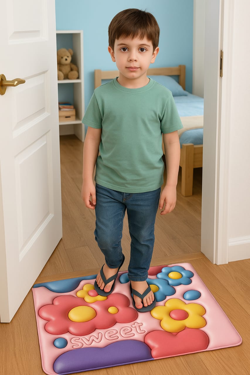 3D Floral Anti-Slip Floor Mat – “Sweet” Design
