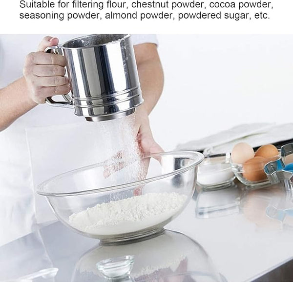 Stainless Steel Flour Sifter – Hand Press